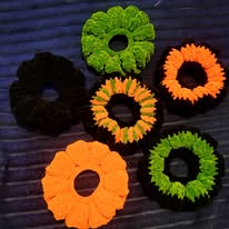 Halloween scrunchie set